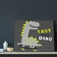 thumbnail image 3 of Kdxio Cute Dinosaur Pattern Canvas Wall Art for Living Room Wall Decor for Bedroom Bathroom Modern Framed Canvas Art Prints Ready to Hang,Horizontal, 3 of 6