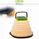 thumbnail image 1 of Lámpara de camping HUOGUO, plegable, solar, recargable, verde, 1 of 5