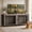 Oak Gray, variant on Amlancher 78inch Dog Crate Furniture for 2 Large Dogs, Indoor Dog Kennel Furniture with 4 Doors, Rustic Brown