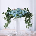 thumbnail image 2 of Botín de Flores Artificiales Sunnimix Azul Hojas Flores Decoración Accesorios, 2 of 8