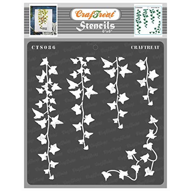 CrafTreat Ivy Stencils for Painting on Wood, Canvas, Paper, Fabric