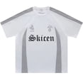 thumbnail image 4 of Y2K Vintage T-Shirt Hip Hop Letter Print Retro Patchwork Breathable Jersey Tshirt Streetwear 2025 Harajuku Casual Loose Tee Tops, 4 of 9