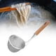 thumbnail image 3 of Colador de de malla de acero inoxidable, herramienta con mango de madera para freír alimentos, diámetro de cocción, cesta de 10,2 cm, Soledad colador de fideos, 3 of 7