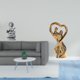 thumbnail image 2 of Figura de pareja Guan Yin, Buda femenino, escultura de amantes, regalo de Feng Shui, adorno de aniversario, recuerdo chino, centro de mesa de interior, 2 of 8