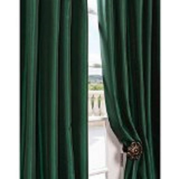 hunter green curtains 63 inch