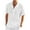 White, variant on fatyb Mens Casual Shirts Half Button Stand Collar Pocket T-Shirts Short Sleeve Beach Vacation Summer Tops
