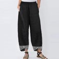 thumbnail image 4 of Utoimkio Women's Wide Leg Linen Pants Summer Casual Loose High Waisted Lounge Pants for Women with Pockets, 4 of 4