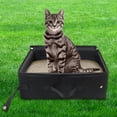 thumbnail image 4 of Caja de arena para gatos de viaje plegable 600D Oxford bandeja de baño móvil para gatos resistente al agua, 4 of 7
