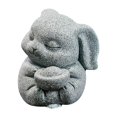thumbnail image 3 of Escultura de animal de mascota de té, adorno de animal coleccionable, estatua de animal de piedra arenisca para Conejo, 3 of 9
