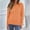 Orange, variant on Sweaters For Women Womens 2022 Cute Elegant Soft Crewneck Long Sleeve Hollow Cable Knit Pullover Sweaters Orange Xl