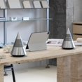 thumbnail image 4 of Premium Metal Bluetooth Speaker with Ambient Light, Hi-Fi 360° Surround Sound, 30W Desktop Wireless Speaker, Silver, 4 of 6