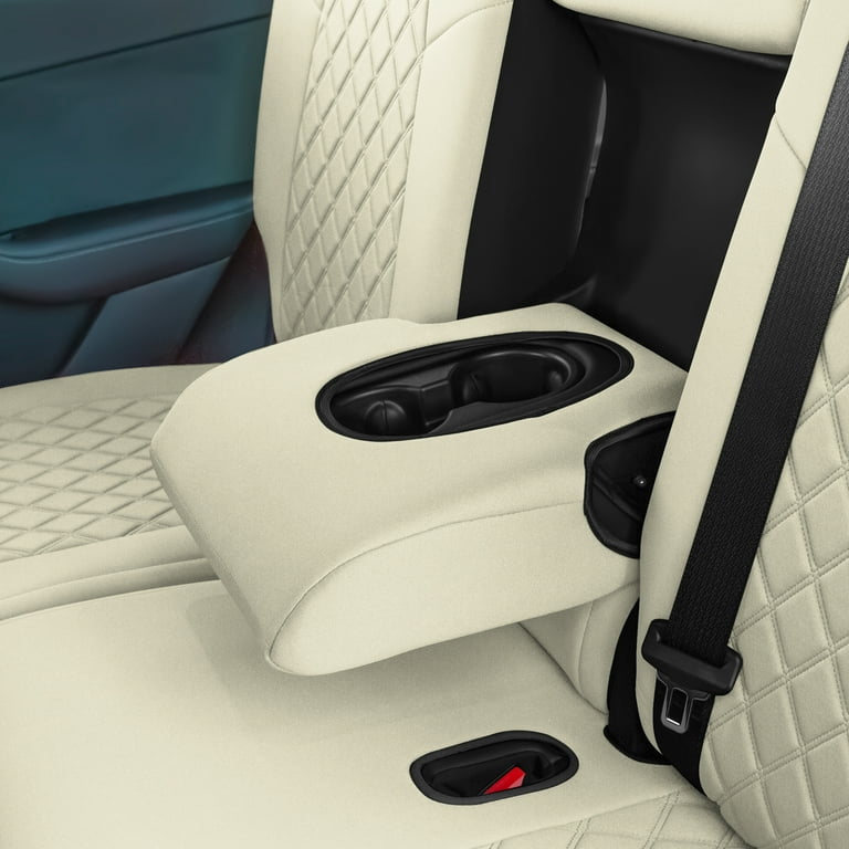 TLH Solid Beige Full Set Neoprene Custom Fit Seat Covers for 2020