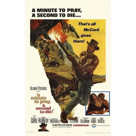 Posterazzi MOV204332 Minute to Pray a Second to Die a Movie Poster - 11 x 17 in.