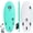 Aqua, variant on 4-4 4ft 4in Bodyboard - Soft Top Short Foam Surfboard for Beginners and Kids - Includes Leash and Fins