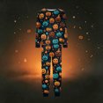 thumbnail image 6 of Matching Family Halloween Pajamas Set - 2026 Cute Ghost & Pumpkin Print Two-Piece Sleepwear Pjs - Family Matching Pajamas Soft Holiday Jumpsuit Loungewear for Family, 6 of 6