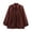 Wine, variant on Jane Wardrobe Collared Balloon Sleeve Bomber Jacket for Women, Zip Front Gathered Pleated, Elegant Casual Soft Woven Spring Fall Outerwear, 1 Piece, S-L