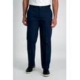 thumbnail image 2 of Haggar Men's Premium No Iron Khaki Flat Front Pant Classic Fit HC10884, 2 of 10