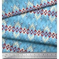 thumbnail image 3 of Soimoi Modal Satin Fabric Aztec Geometric Print Fabric by The Yard 42 Inch Wide, 3 of 3