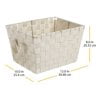 Whitmor Woven Fabric Storage Basket