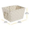 thumbnail image 2 of Whitmor Woven Fabric Storage Basket, 2 of 9