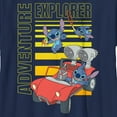 thumbnail image 2 of Boy's Lilo & Stitch Adventure Explorer Graphic Tee Navy Blue Medium, 2 of 4