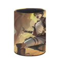 thumbnail image 3 of Ataque a los Titanes-theme Cylinder Pen Holder Pencil Organizer with Flannel Lining PVC Leather Material Cardboard Base for study work 10*8CM, 3 of 6