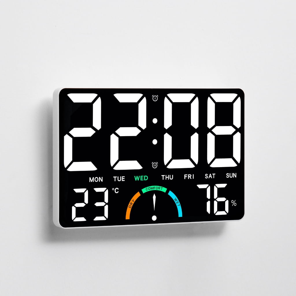 Wall Desk Digital Hygrometer Thermometers Weather Stations with LED Indicator And Temperature Trend Alert