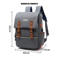 thumbnail image 4 of Mochila Con Diseño Retro VIMI Para Laptop O Multiusos Escolares azul, 4 of 10