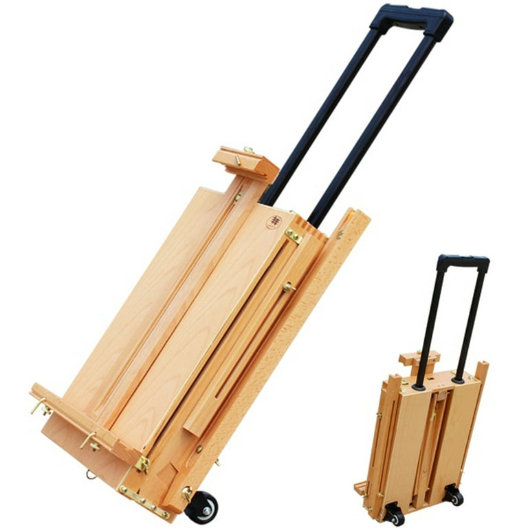 Wooden Easel Portable Folding Table Easel for Drawing Oil Paint Alumin –  AOOKMIYA