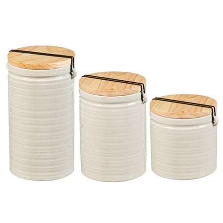 Gift Canister - Ceramic Canisters, At Ease Traditional , Set of 3