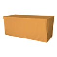 thumbnail image 1 of LA Linen TCpop-fit-72x30x30-GoldP14 2.23 lbs Polyester Poplin Fitted Tablecloth, Gold, 1 of 4