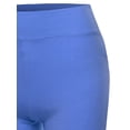 thumbnail image 4 of A2Y Women's Basic Solid Premium Cotton High Rise Bike Shorts Blue Mist M, 4 of 5
