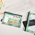thumbnail image 4 of 2 Pack Flip Folders with Clear PVC Window Binder Pouches 3-Ring Binder Organizer for Office & Home Beautiful Swirling Lines, 4 of 6
