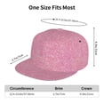 thumbnail image 6 of Haiem Glitter Pink Classic Snapback Cap Flat Bill Hat Baseball Cap Adjustable Size Cotton Dad Hat, 6 of 9