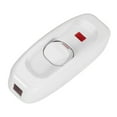 thumbnail image 6 of AC 250V 10A Inline ON/OFF Table Desk Lamp Cord Cable Switch with LED Indicator Light White, 6 of 8