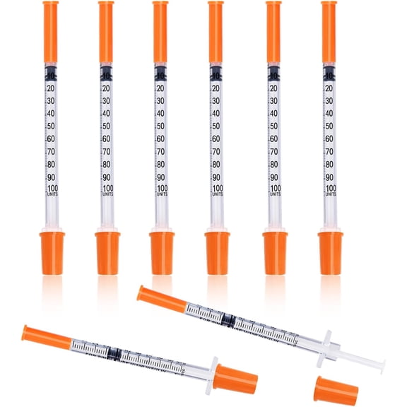 31G 1ml 1/2 Inch Syringes, Disposable Individual Package, Pack of 25