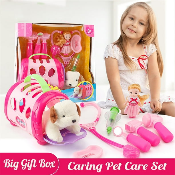 carry and care veterinary playset