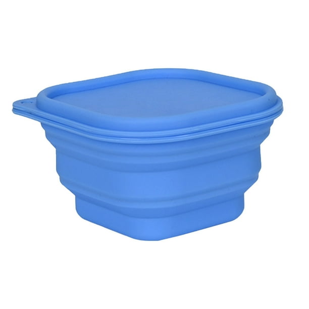 Collapsible Silicone Bowl Round Bowl With Lid for Travel And Camping