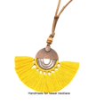 thumbnail image 4 of Collar de tela Minnieouse para mujer colgante de moda Amarillo, 4 of 6