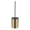 thumbnail image 4 of Evideco French Home Goods Golden Vented Modern Gold Brushed Toilet Brush & Holder Set with Toilet Brush, 4 of 5