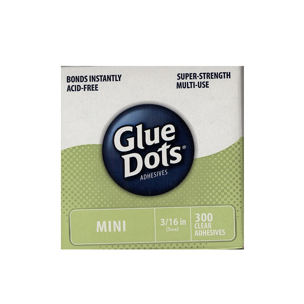 Mini Adhesive Dots 3/16 in., roll of 300 (pack of 6)