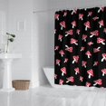 thumbnail image 2 of Red Mushroom Dot Black Pattern Shower Curtain 72"x72" ,Bathroom Decorative Shower Curtains Set with 12 Hooks,Modern Waterproof Washable Shower Curtain, 2 of 6