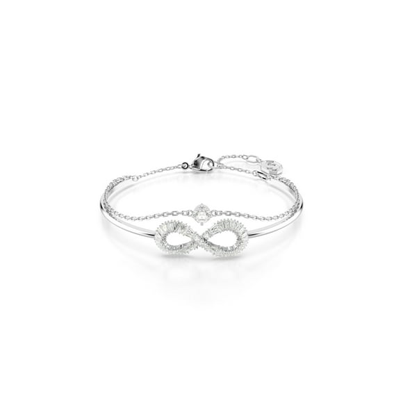 Brazalete Swarovski Hyperbola Infinity con cristales transparentes