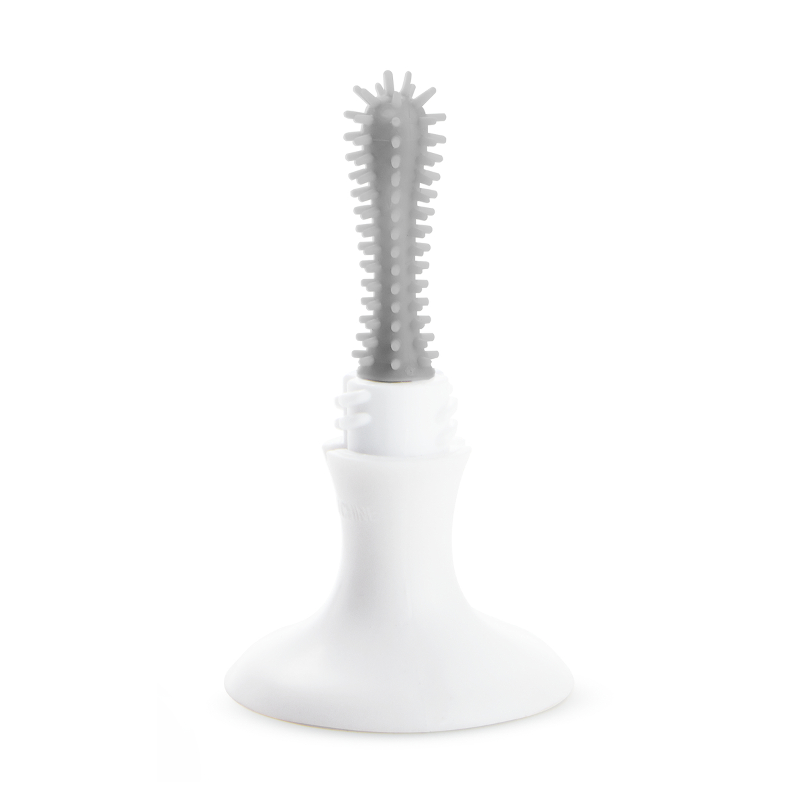 Munchkin® Bristle™ Baby Bottle Brush, Includes Suction Base, Gray, Unisex - image 3 of 7