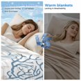 thumbnail image 2 of Blue Grey Coral Coastal Cooling Blanket,Lightweight Breathable Summer Throw Blanket with Double Sided Cold Effect,Summer Beach Seaside Nautical Picnic Blankets Bed Sheet for Hot Sleepers 60"x80", 2 of 8
