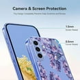 thumbnail image 5 of Compatible with Samsung Galaxy A26 5G Case Clear with Flower Design, Cute Soft Silicone TPU Floral Aesthetic Women Girls Transparent Protective Shockproof Anti-Scratch Anti-Yellow Phone Cover, E, 5 of 9
