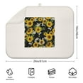 thumbnail image 2 of Sunflower Dish Drying Mat for Kitchen Sink, 18x24 Inch Foldable Microfiber Pad, Absorbent Rack Mat for Countertop or Tabletop Use, 2 of 5