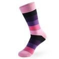 thumbnail image 3 of Penkiiy High Socks for Men Men's Long Socks Striped High Waist Casual Trendy Socks Pink Socks, 3 of 3
