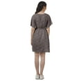 thumbnail image 4 of Moomaya Printed Jewel Neck A-Line Women Dress Casual Loose Bohemian Short Tunic, 4 of 6