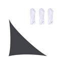 thumbnail image 1 of Vela De Sombra Triangular 3x3x4,3m Impermeable Y Resistente A Los Rayos UV, Adecuada para Balcones De Terrazas De Jardín,Black, 1 of 5